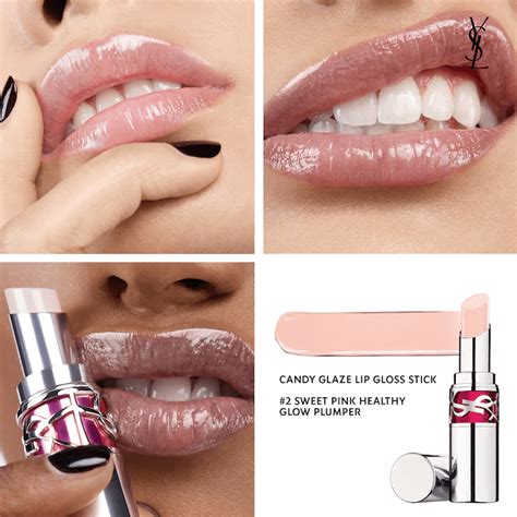 ysl candy glaze balm burgundy|YSL lip gloss duo.